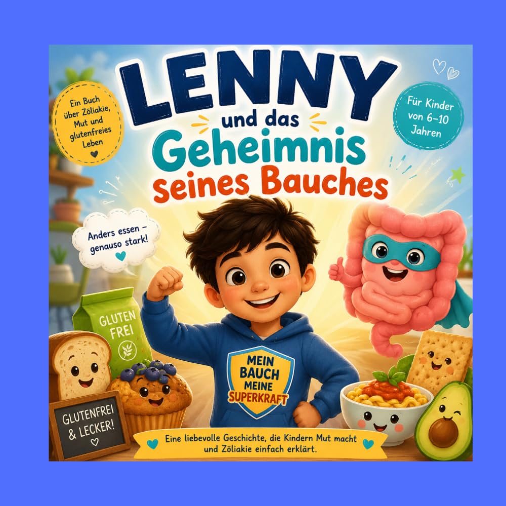Lenny und das Geheimnis seines Bauches: Eine liebevolle Mitmachgeschichte über Zöliakie, glutenfreies Leben, Mut und Selbstvertrauen für Kinder von 6–10 Jahren