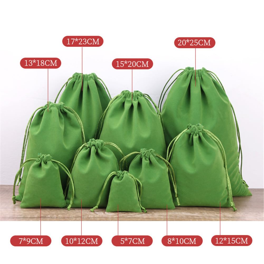 5 Stück Samtbeutel mit Kordelzug - 17 x 23 cm Stoffbeutel Geschenkbeutel, Samt-Schmuckbeutel, Schmucksäckchen und Geschenktüten Kordelzugbeutel für Gastgeschenke & Hochzeiten (Rot)