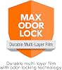 Recarga Cuadrada Jumbo+ para Diaper Genie, con película continua, puede contener hasta 1,080 pañales de recién nacido por recarga. | Película de recarga continua con Tecnología Max Odor Lock que ayuda a retener los olores y dura hasta 1,080 pañales de recién nacido. 1,080 unidades (Paquete de 1) 7