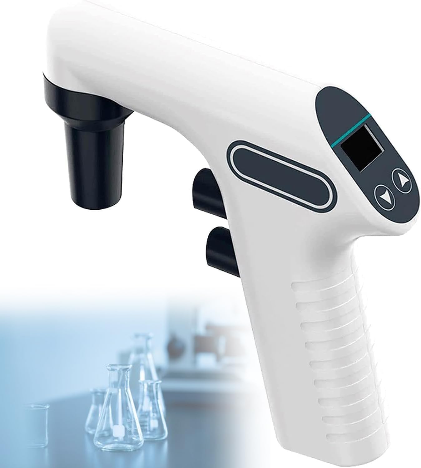 Lab Electric Pipettor, Electric Pipette Controller, 0.1-100ml Digital Automatic Electric Pipette Filling Machine with LCD Display