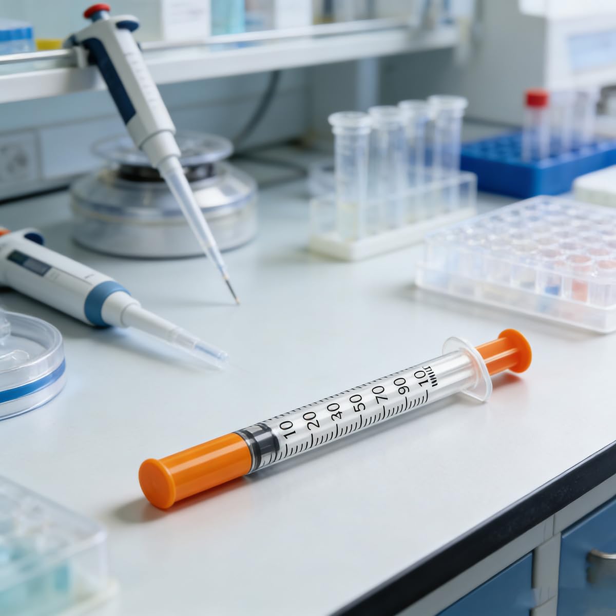 Syringes for Labs - 30 Pack 1ML -3