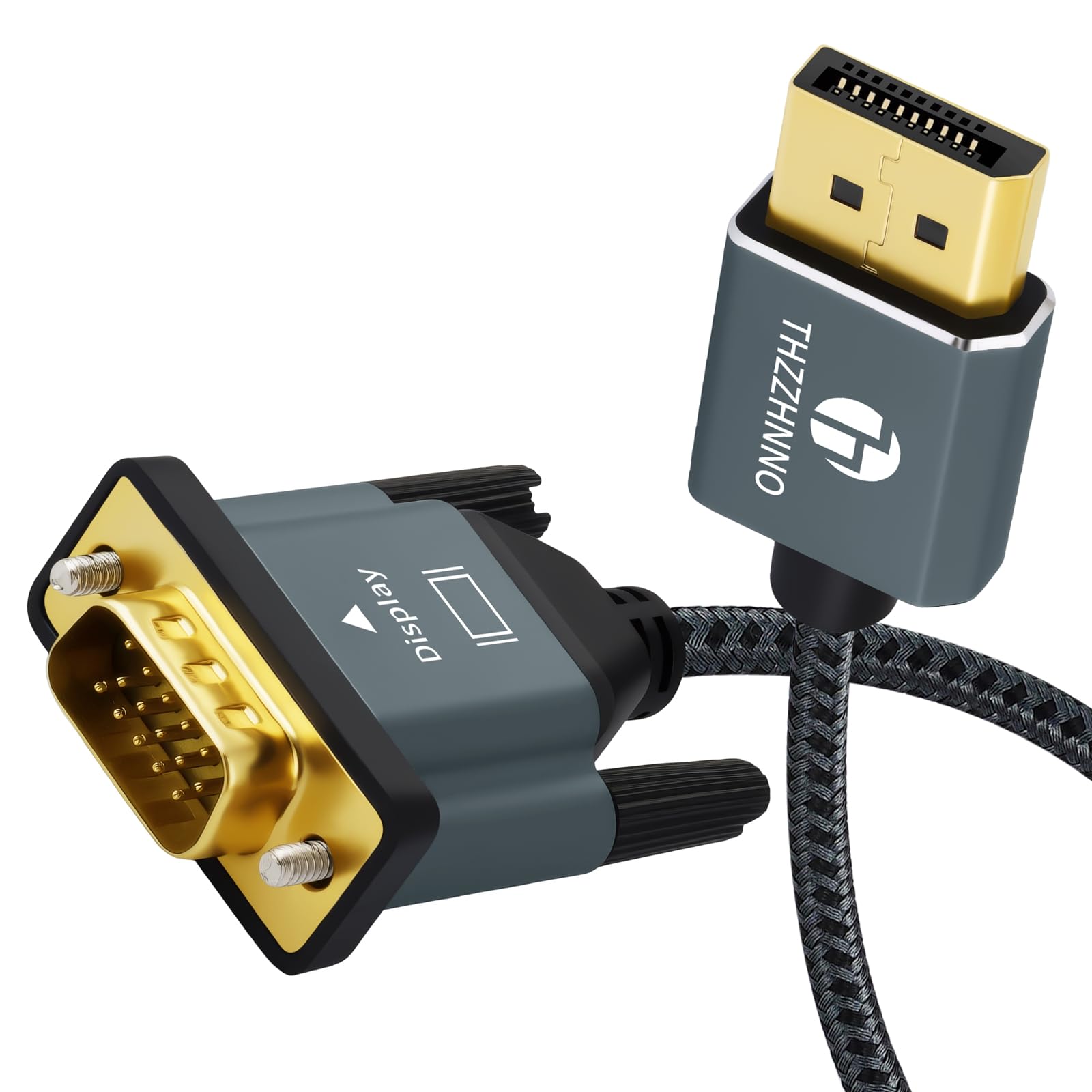 Amazon | Thzzhnno DisplayPort - VGAケーブル 2M、DP - VGA