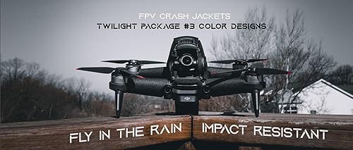 Miniatura 2 de Chaquetas de lluvia D.J.I FPV: resistente al impacto y al agua en todo negro y rojo neón, Todo negro y azul neón