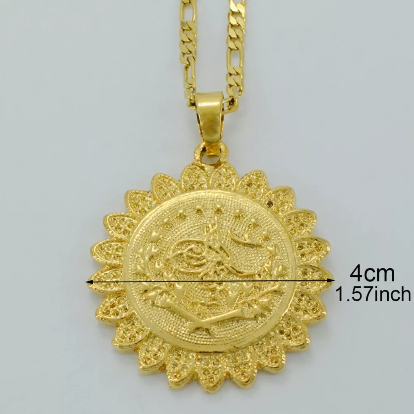 Necklace Pendant Jewellery Turkish Coin Necklace for Women Me Arab