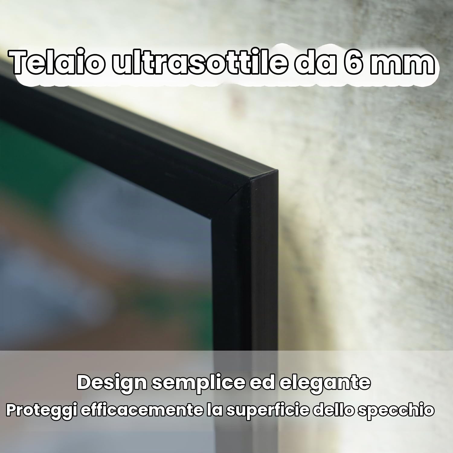 Specchio Bagno con Luce LED 60x70 cm,Retroilluminato Bagno,Bianco 6500K,IP54,Rettangolare,Orizzontale/Verticale,Ingresso moderno,Camera da, Armadio