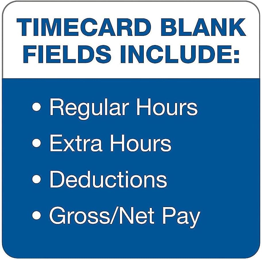 Tops 1275 Time Card for Lathem, Bi-Weekly, Two-Sided, 3 1/2 x 9 (Box of 500)