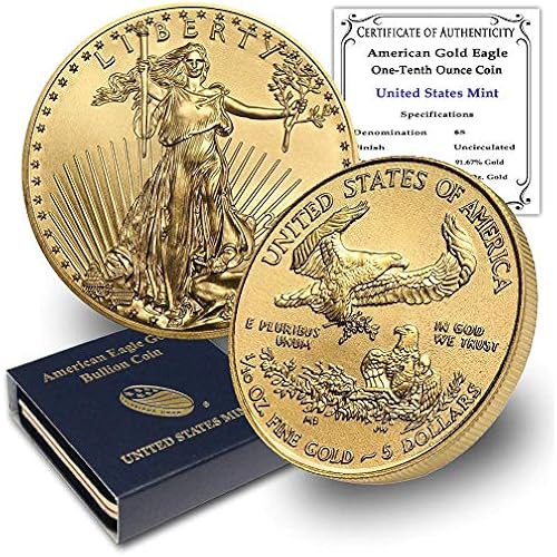 1986 - Present (Random Year) 1/10 oz American Eagle Gold Coin $5 Seller BU