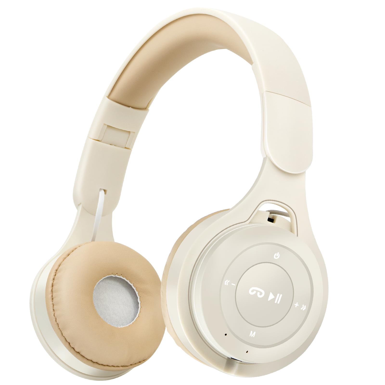 Dziecięce słuchawki nauszne Bluetooth, bezprzewodowe zestawy słuchawkowe Bluetooth 5.3, wbudowany mikrofon, wygodne noszenie i dźwięk HD, słuchawki dla dzieci dla chłopców, dziewcząt, do