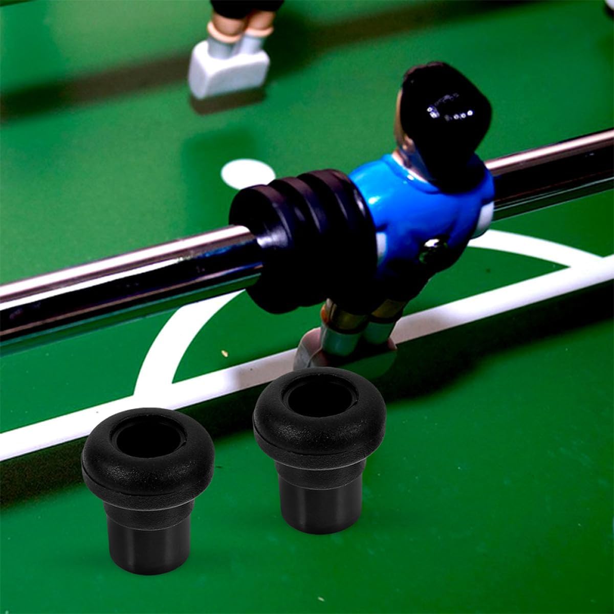 20pcs Foosball Table Rod End Caps Plastic Replacement Parts Foosball Rod Covers Mini Caps for Table Soccer Game Accessories