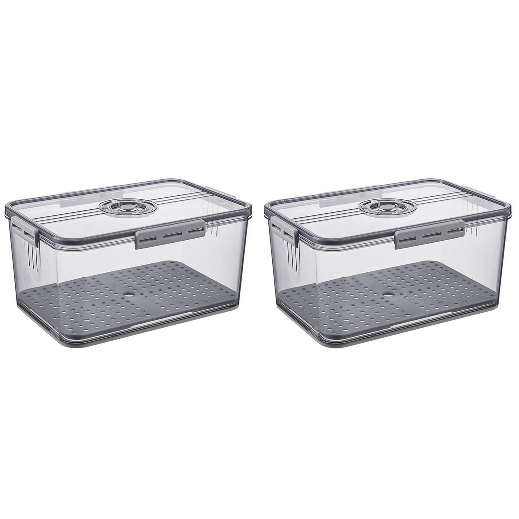 Vjsujehgy 2X Bread Box Airtight Bread Boxes for Kitchen Counter, Time Recording Bread Storage Container with Lid, Bread Holder