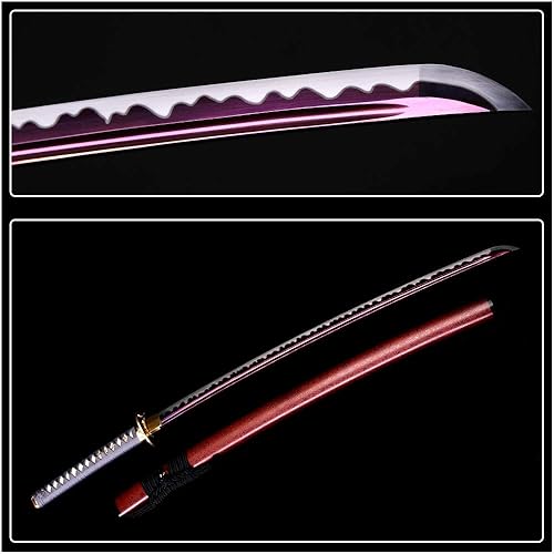 Miniatura 39 de siwode Katana hecha a mano de espiga completa, afilada, aleación Tsuba japonesa samurái, acero de alto carbono 1060, T10 1095, 40 pulgadas