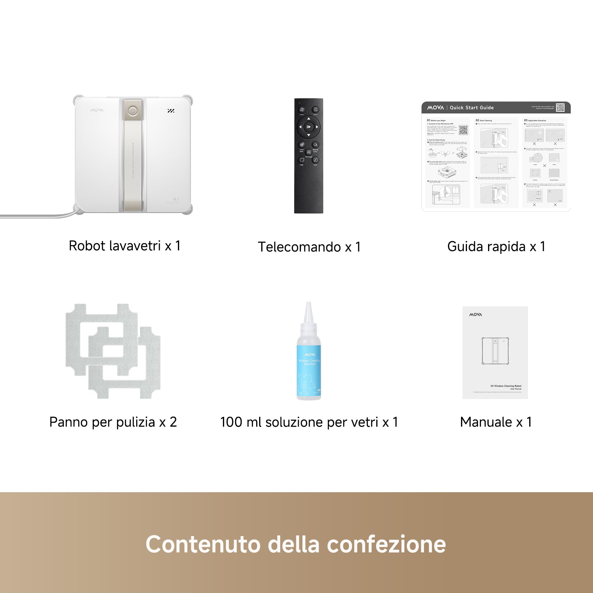 MOVA N1 Robot lavavetri, compatto, con nebulizzazione a doppia aletta, aspirazione da 8000 Pa, protezione di sicurezza, pianificazione intelligente del percorso con copertura completa, tutto in uno