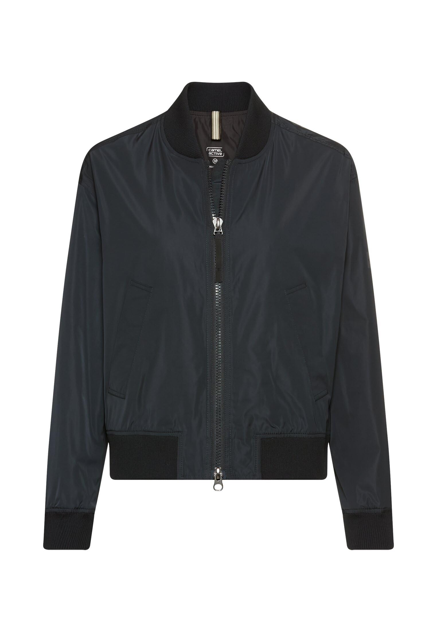 camel active Damen Bomberjacke mit 2-Wege-Reißverschluss