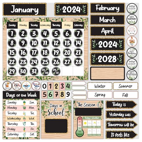 Decorably155pcscutoutsfarmhousepreschoolcalendarforclassroomelementaryschoolcalendarforclassroomschool  Urban Country Home Decor Decorably 155 pcs cutouts farmhouse preschool calendar for classroom elementary school calendar for classroom school  urban country home decor