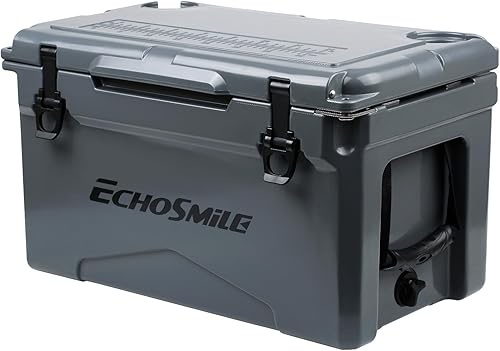 EchoSmile Enfriador rotomoldeado de 25303540 cuartos de galón, enfriador de hielo Protale de 5 días, traje de baúl de hielo para barbacoa, camping,