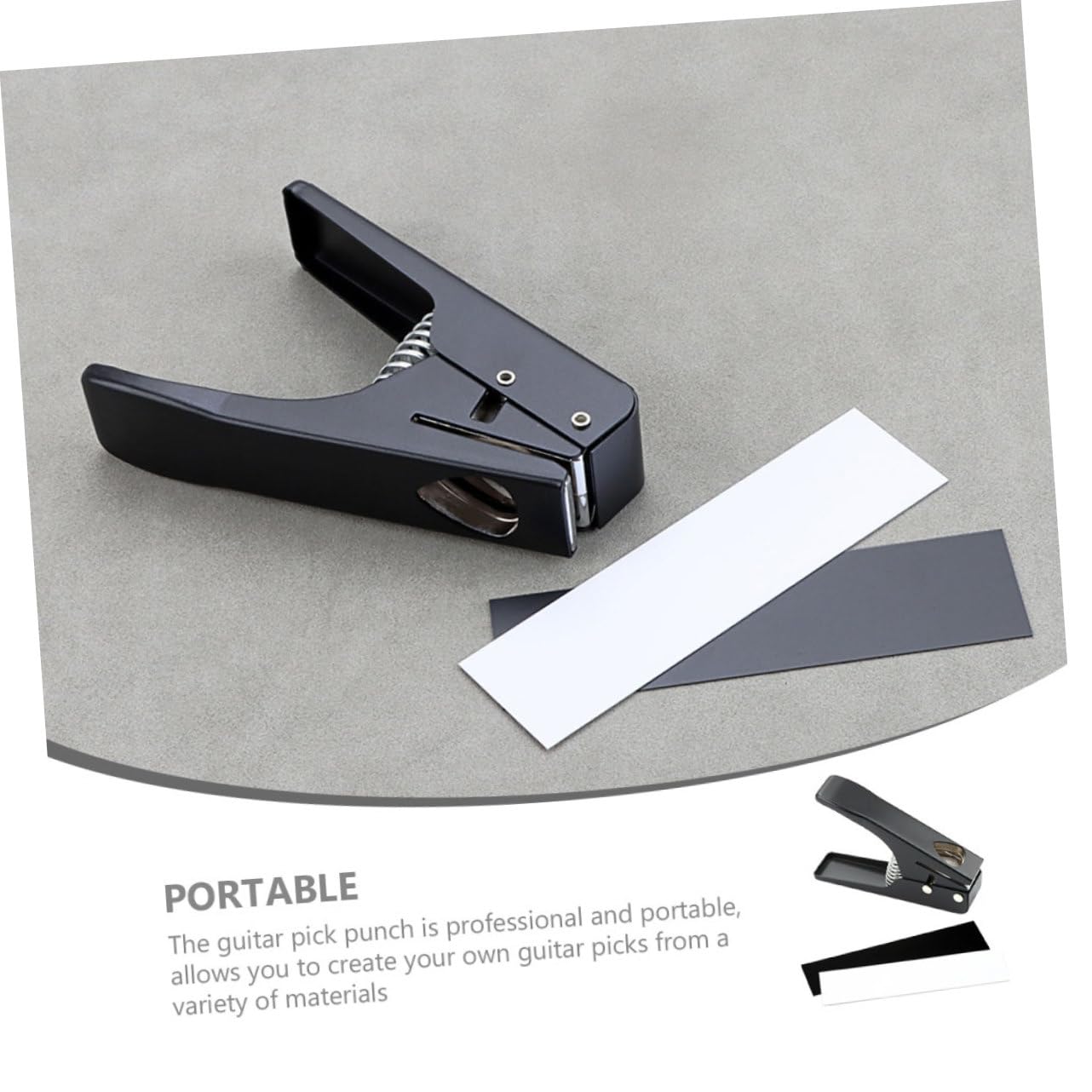 BESTonZON Punzonatrice Per Plettri Chitarra Kit Punzonatura Liutaio Accessori Costruzione Chitarra Punzone Fai Da Te Strumento Taglierina Plettri Basso Ukulele