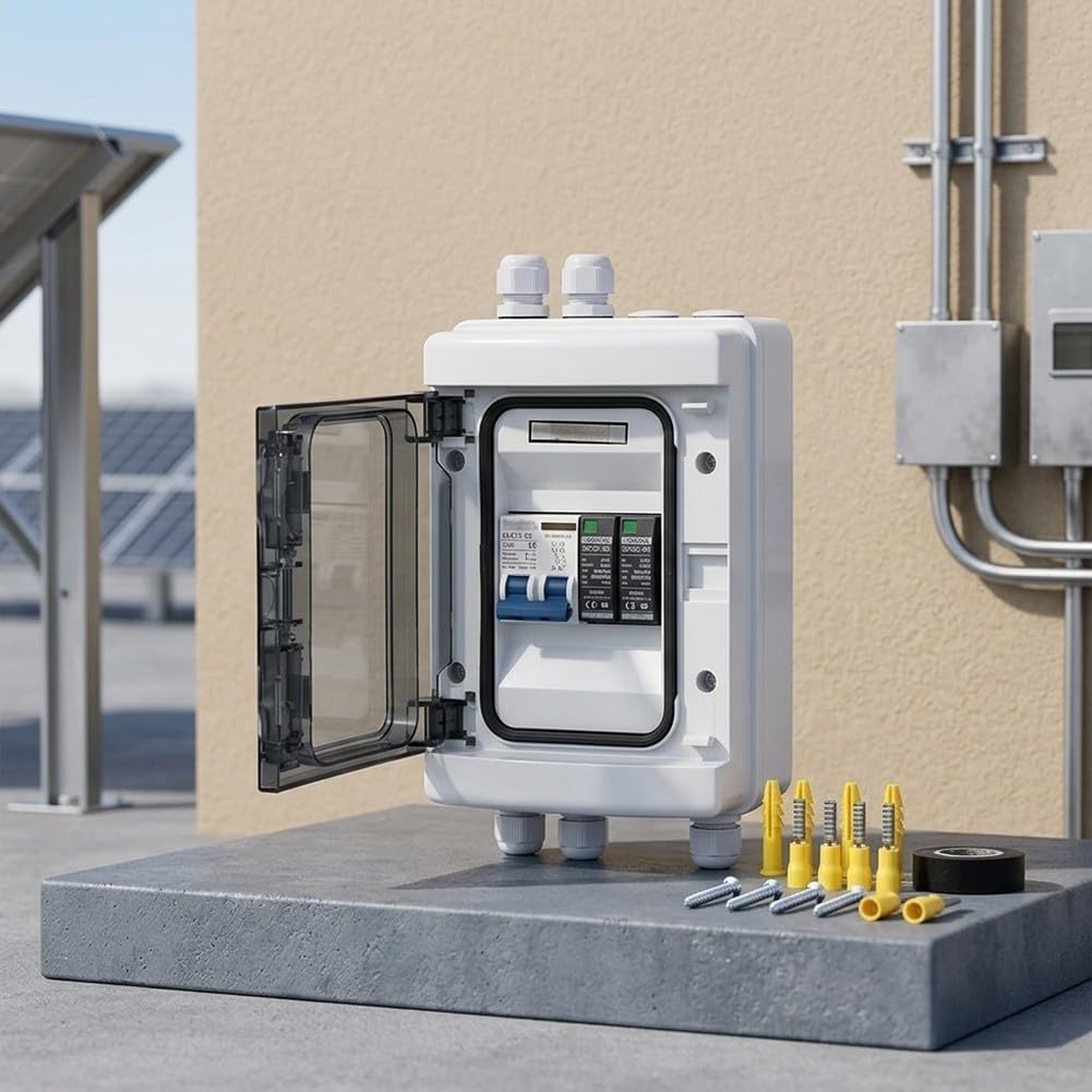 Scatola di distribuzione PV DC500V 40A IP65 impermeabile | Protezione SPDZ integrata, contro picchi di tensione, prolungato, sistema DC500V sicuro