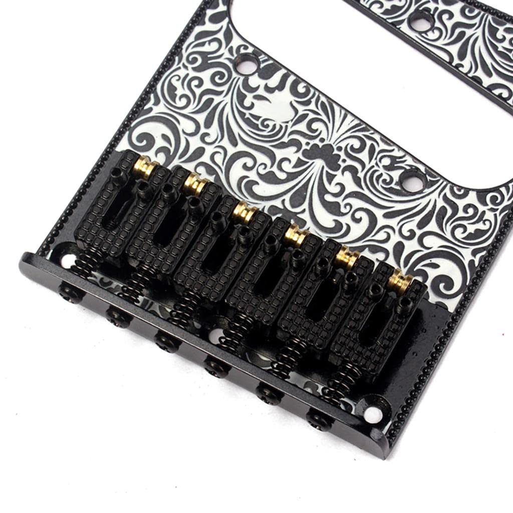1 Juego de Ranuras para Pastillas de Puente de Guitarra Eléctrica Talladas, con Cableado.