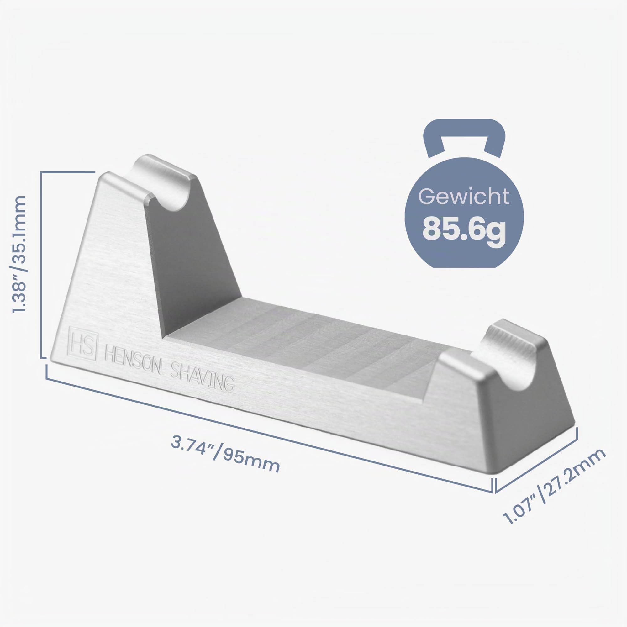 Henson Shaving Rasiererständer aus Aluminium, für AL13, Ti22