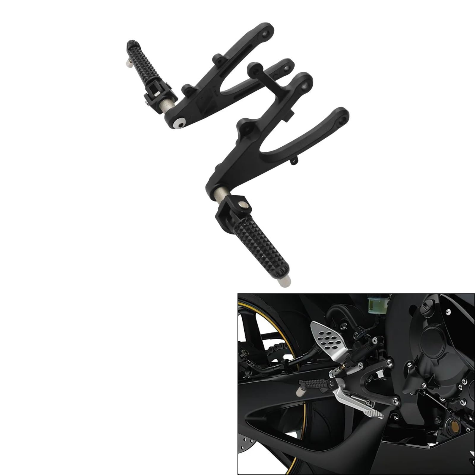 Podnóżek Kierowcy Motocykla Przedniego Wspornik Podnóżka Dla Yamaha YZF R1 YZFR1 2004-2006 2005 Zamienne akcesoria do aktualizacji
