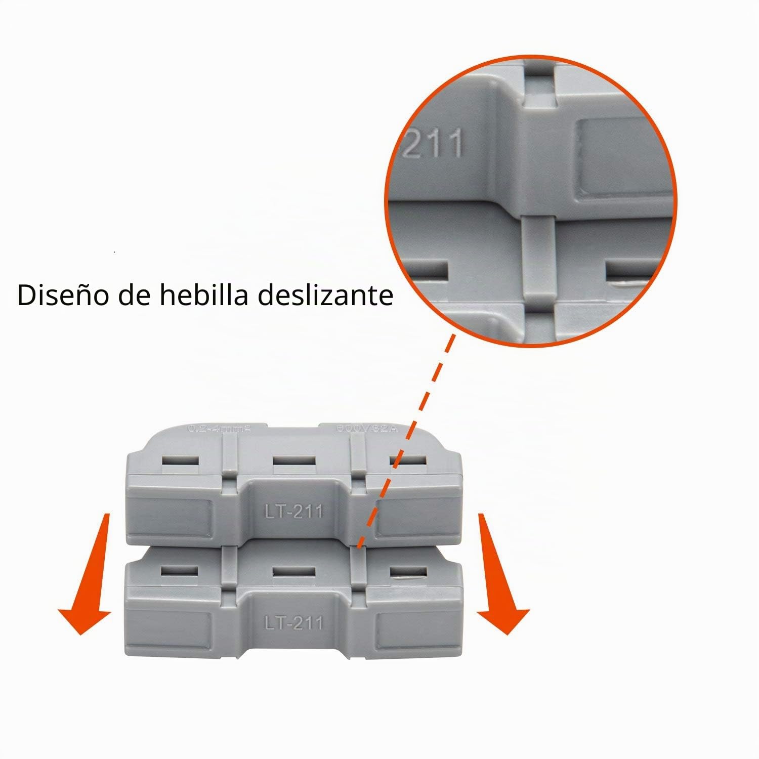Conectores Eléctricos Rapidos con Palanca, Bornes de Conexion, 1-Cable 2-Vías y se Puede Combinar Libremente, 26 Piezas