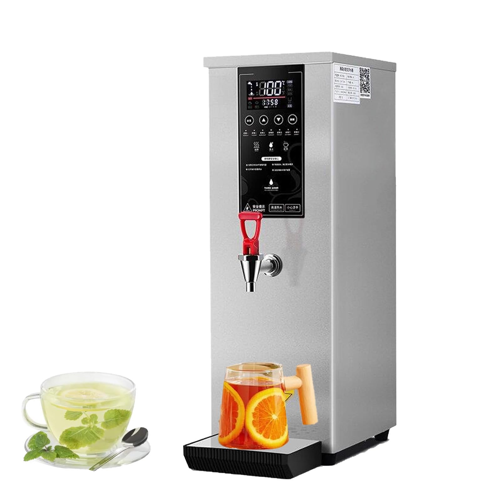 LYDZUSDP Hot Water Dispenser,Commercial Electric Water Boiler,Stainless Steel,Fast Heating for Restaurant,Hotel,Office(Silver)