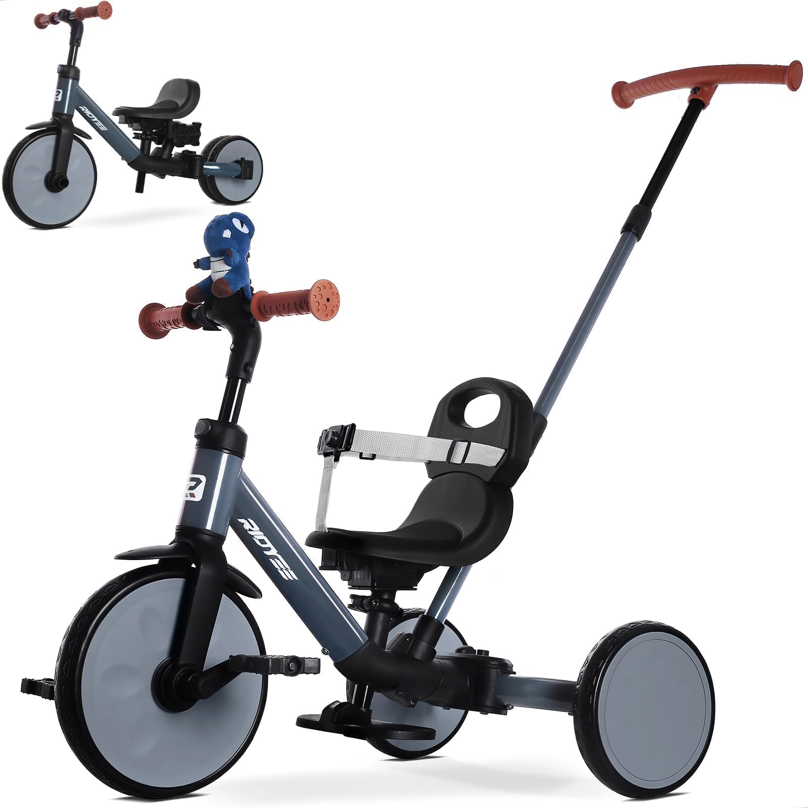 RIDYEE 5-in-1 Toddler Tricycle