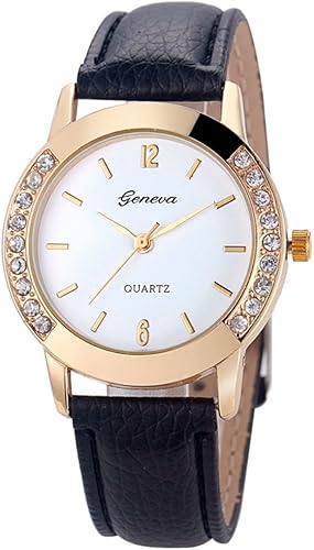 Miniatura 3 de Yunan lote de 10 relojes de Ginebra para mujer cuero brillos cuarzo colores reloj pulsera