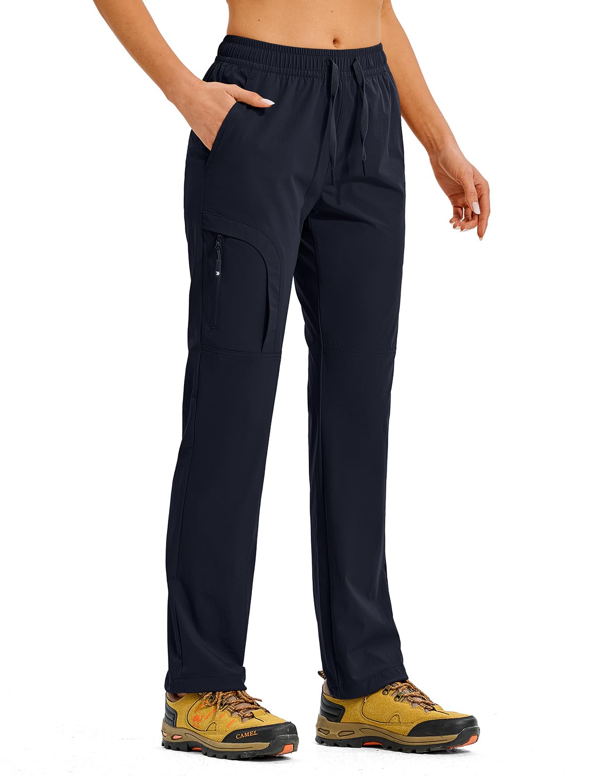 TBMPOY Womens Hiking Pants Water Resistant Lightweight Quick Dry Cargo Travel Fishing Work Camping Pant with 4 Pockets