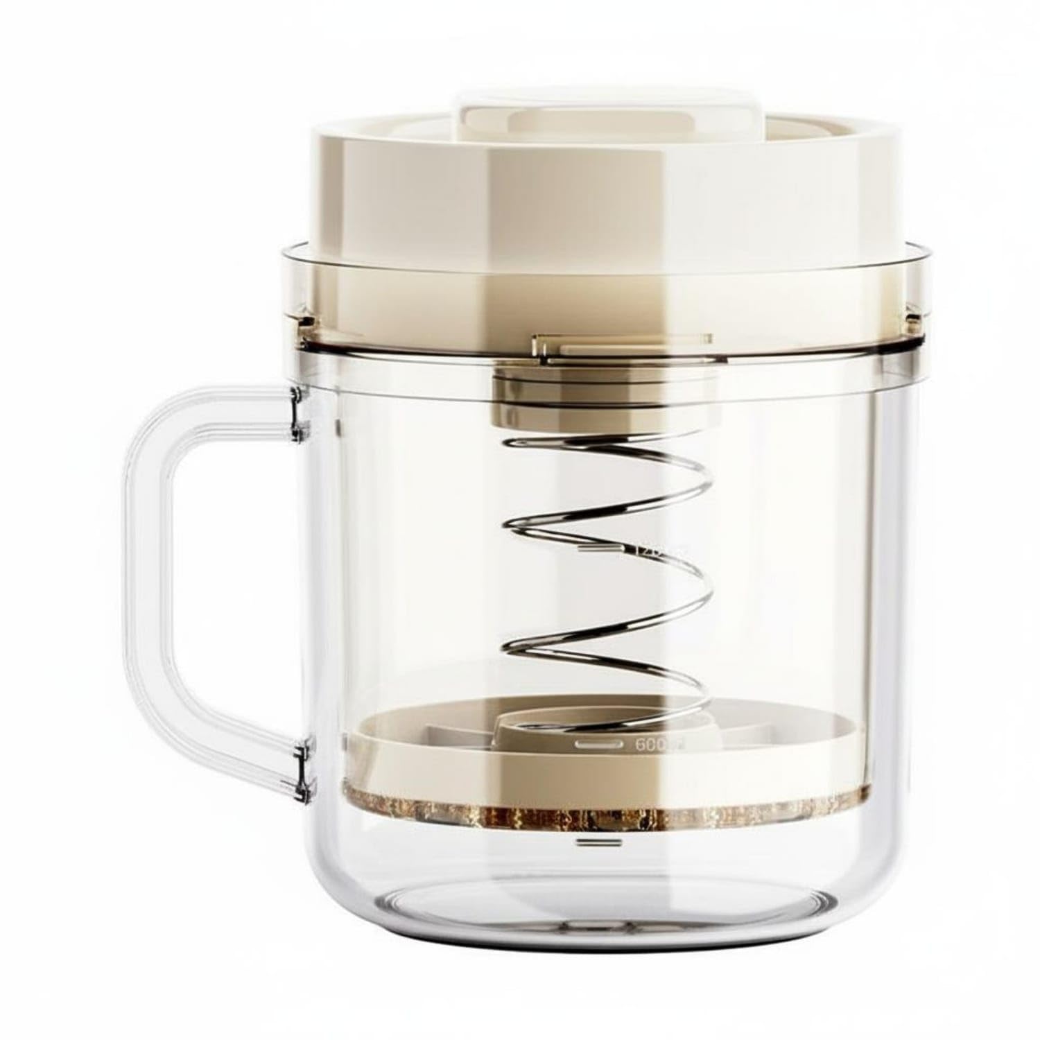 Detachable Design Coil Press Yogurt Filter Transparent | Detachable Design Coil Press Yogurt Filter Transparent Body Strainer Easy to Clean Whey Separator Dust-Proof Lid for Health-image-5