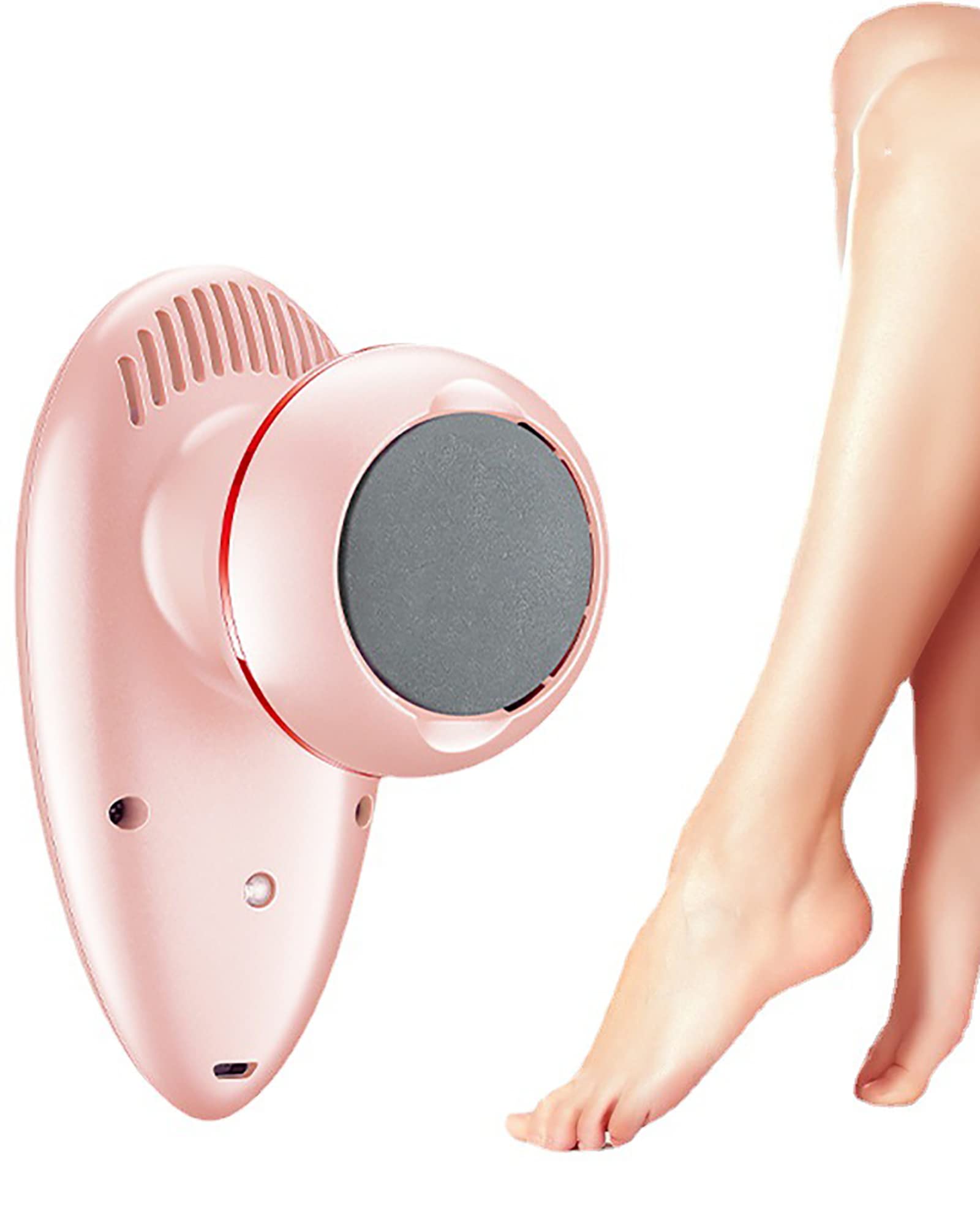 Lima eléctrica para pies, Juego de pedicura, removedor de Callos, Herramientas de pedicura, vacío Incorporado con 3 Rodillos, 2 velocidades y luz LED