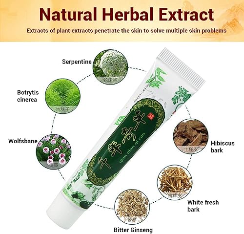 Miniatura 2 de Oversea Mil Años Crema de Hierbas China Herbal Eczema, Psoriasis Cremas Dermatitis y Eczema Prurito Psoriasis JIULIN Ungüento