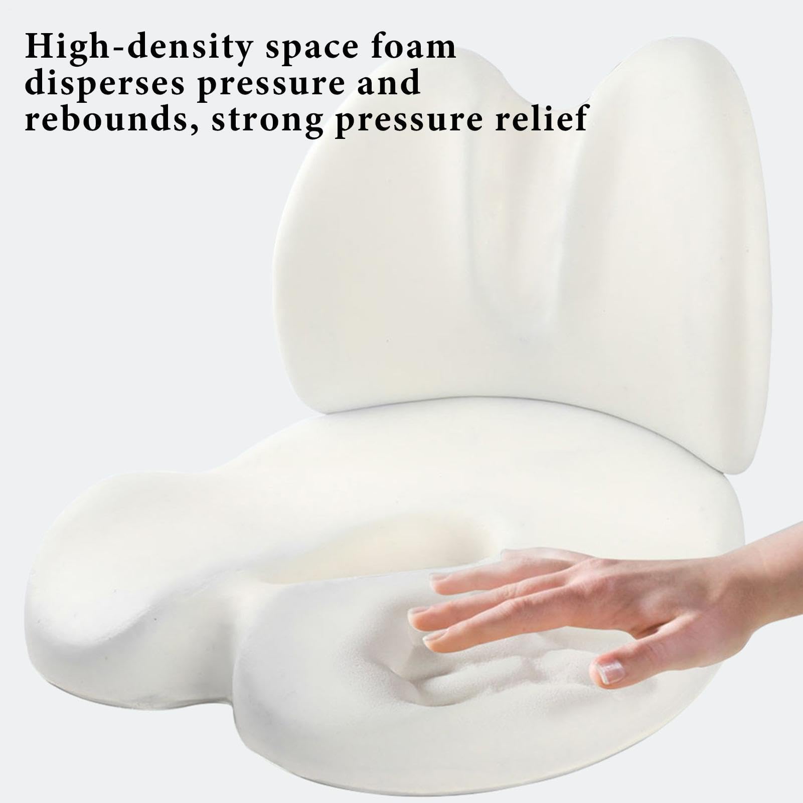 dal dolore nella parte bassa della schiena - Cuscino per sedile in schiuma memory foam, supporto seduto anca e coccige, comfort eterno consigliato , cuscino di supporto Er