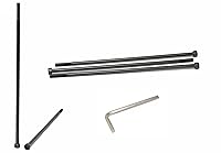 Vista 127 de iexcell Juego de 50 tornillos M4 x 20/25/30/35/40 de acero de aleación de grado 12.9, acabado de óxido negro