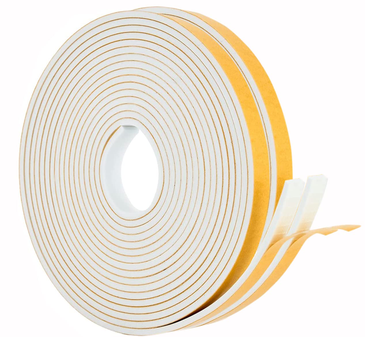 Ruban Adhésif En Mousse Auto-Adhésif Pour Joint De Porte Et Fen Tre 6mm De Large X 3mm D Paisseur 6 Pcs Chacun Blanc