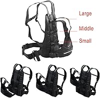Vista 2 de Jolik Child Motorcycle Harness Adjustable with Two Handles, Breathable Material in Black