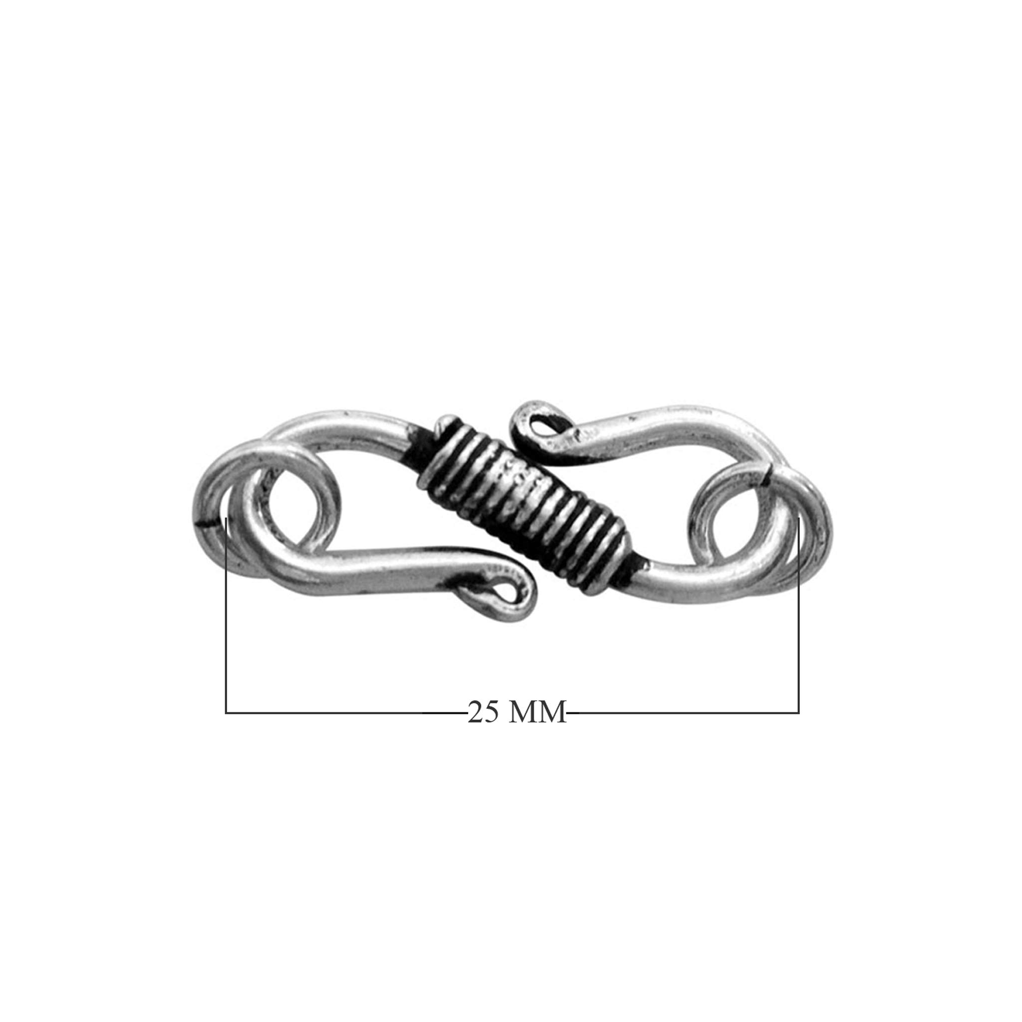 Silver Overlay ''S'' Hook CSF-224-25MM
