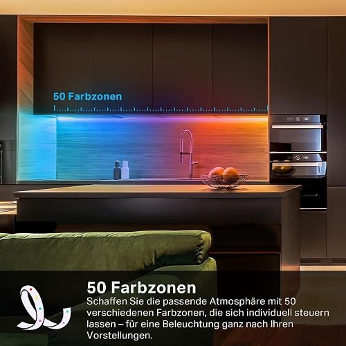 Tapo L930-10 (5 m x 2) Smart LED Strip Works with Alexa and Google Assistant, Coated Light Strip Sync with Music, App Control, Colour Changing, Segment Control, 16 Million Colours - 5