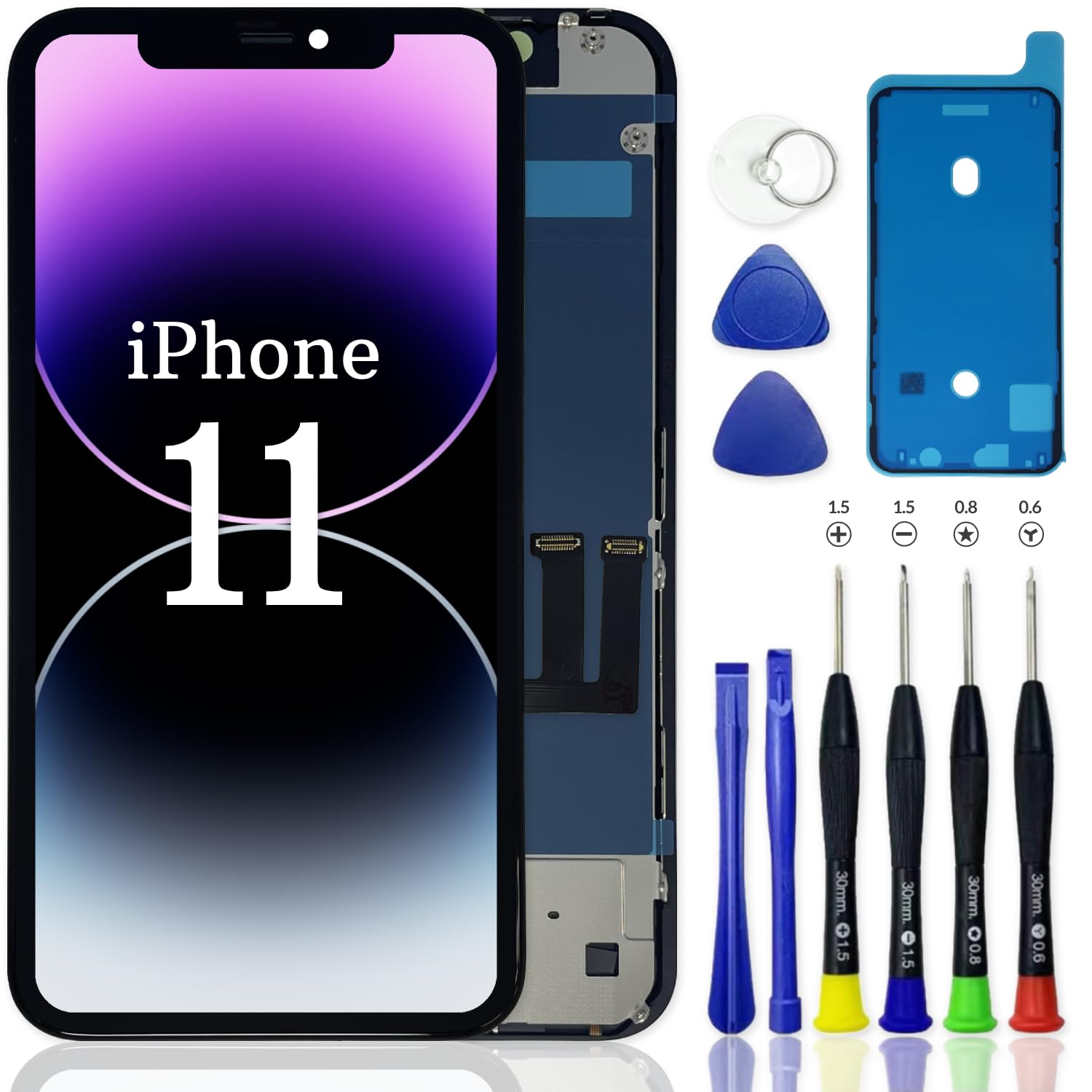 Amazon.co.jp: iPhone 11 液晶パネル LCD 画面交換 フロントパネル 
