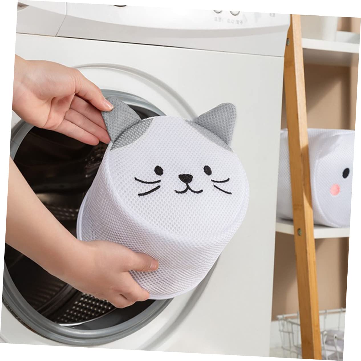 6stücke Cartoon Katzen Wäschebeutel Mesh Atmungsaktive Waschbeutel Für Unterwäsche Und Socken Für Waschmaschine Und Aufbewahrung