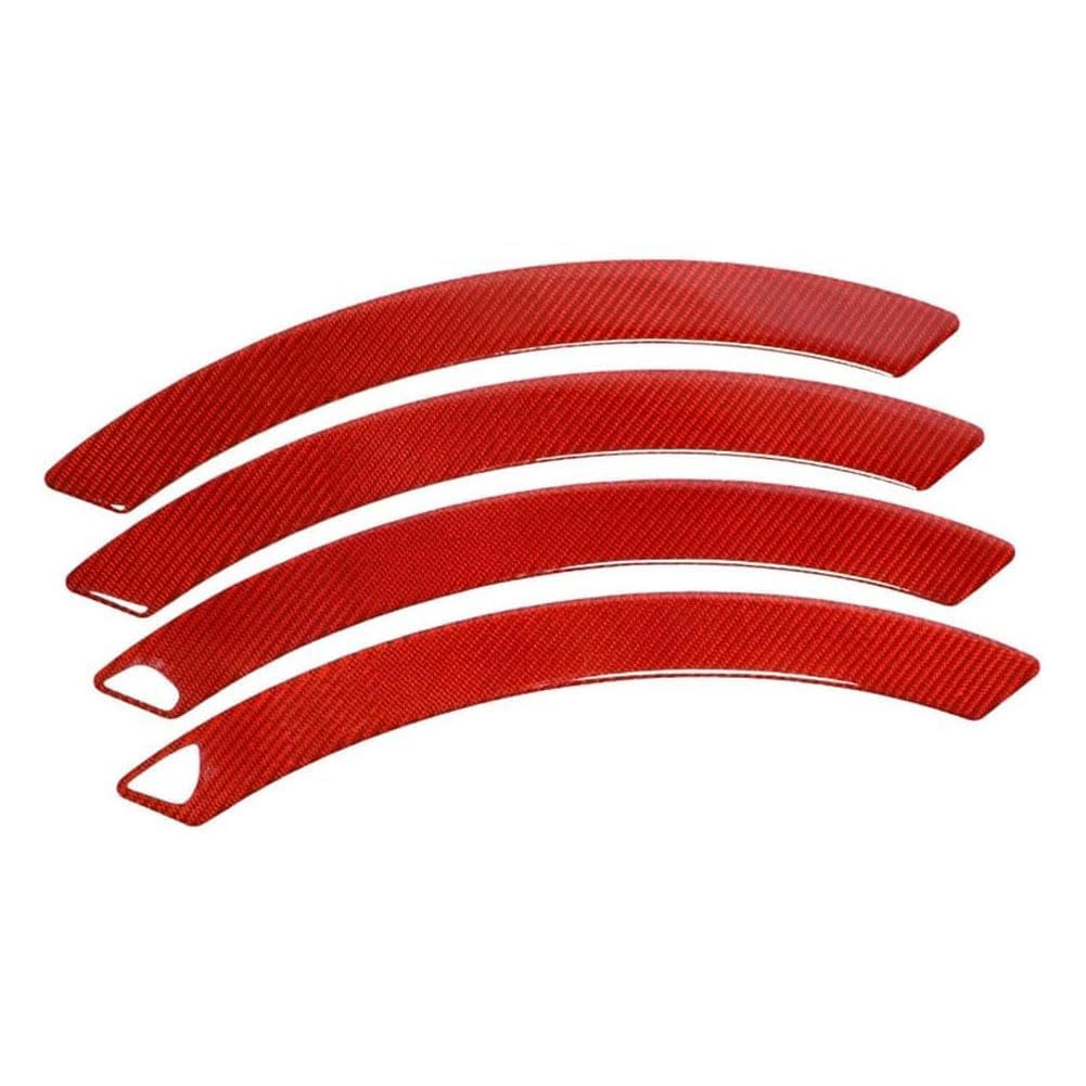 Car Wheel Arch Eyebrows Decorative Strip for Nissan Patrol GR Y61 2004-2010 2011 2012 2013,Vehicles Universal Fender Guard Anti-Collision Decals,B-Red