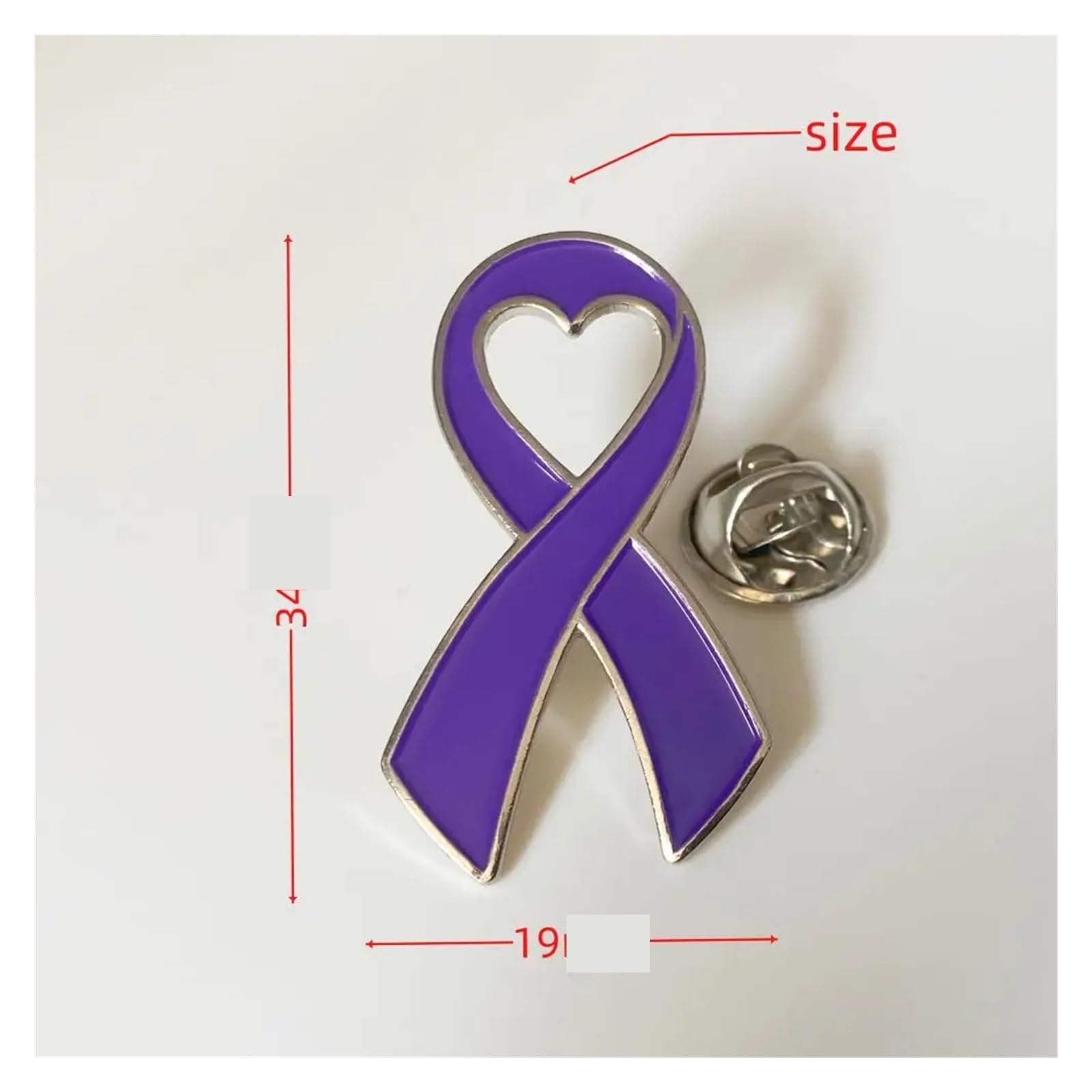 20/50/100 Stück lila Band Anstecknadel Pins Brosche Abzeichen Für Dekoration
