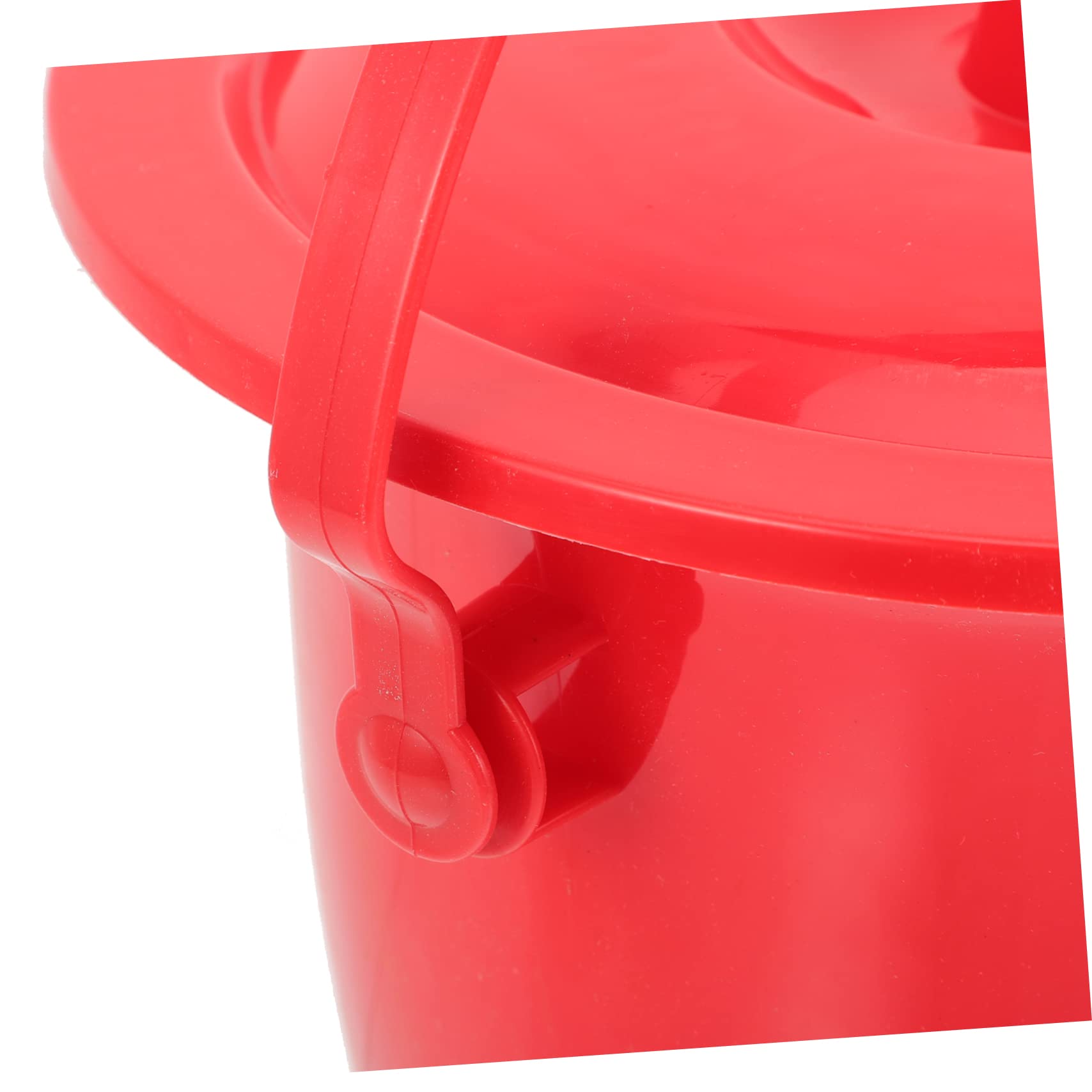 Orinal Portátil de Plástico Rojo, Reutilizable, Ligero y Estable