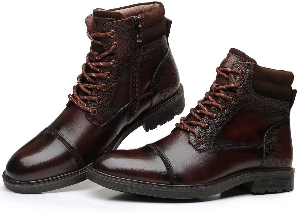 Arkbird Mens Chelsea Boots, Stylish and Comfort Leather Chukka Ankle Boots with Zipper - Image 4