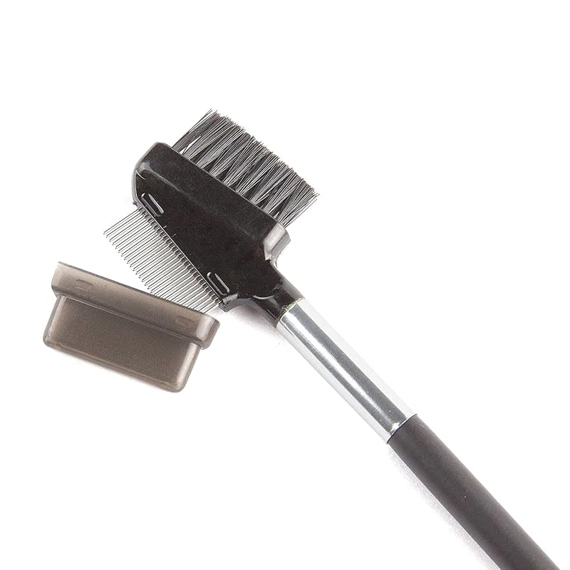 Beauty7 Escova e pente duplo para sobrancelhas e cílios, 1 unidade