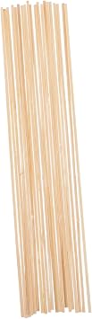 20pcs Lightweight Bamboo Dowels for Kite Construction Thin Bamboo Poles for Easy Assembly Safe Kite Support Sticks for Crafting and Enhanced Flight Stability