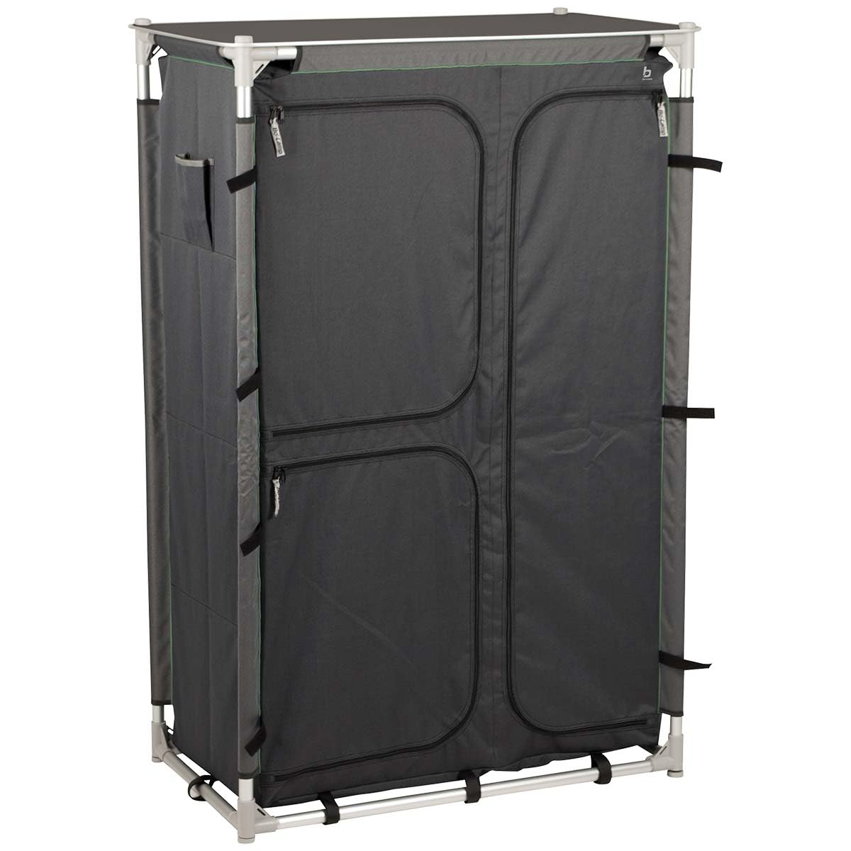 Bo-Camp Camping-Schrank BC, multifunktional, mobil, hoch, Anthrazit