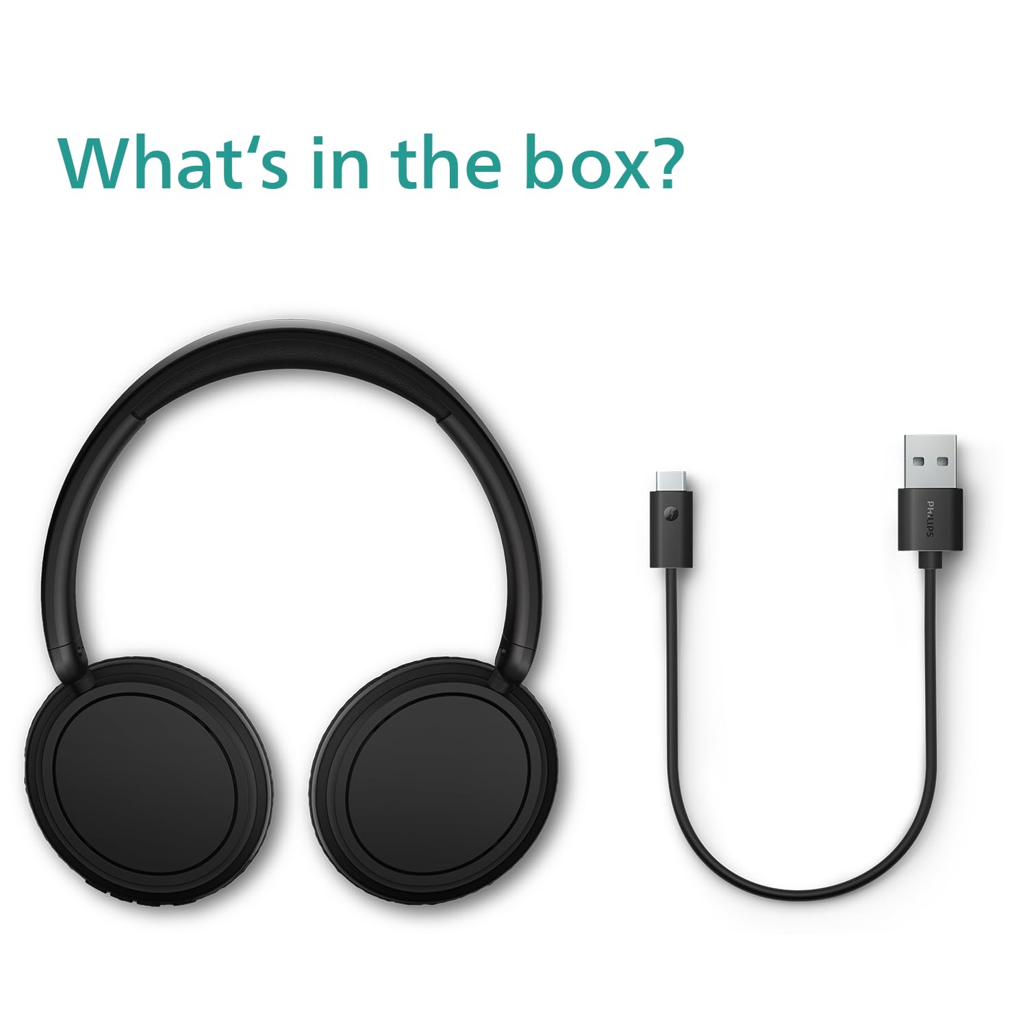 Philips TAH5209BK/00 Lightweight On Ear Wireless Bluetooth Headphones with Passive Noise Isolation, 65 Hours Play Time - Image 3