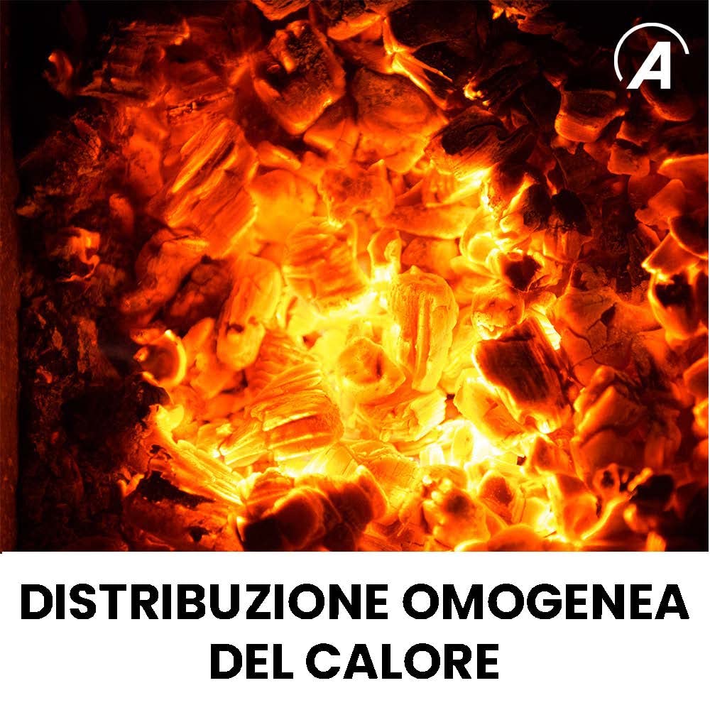 ARDES ARPIZ02 Forno Pizza DANTE Acciaio Inox con Pala Spatola e Pietra Refrattaria