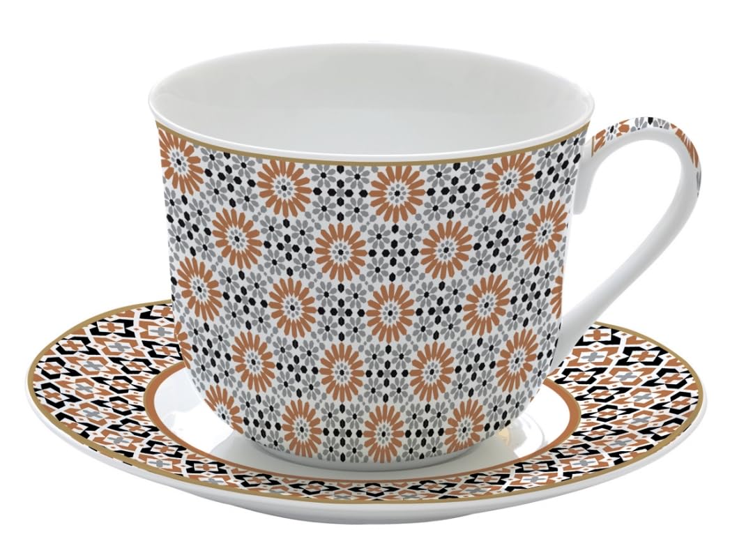 Easy Life COFFRET DEJEUNER 40CL EN PORCELAINE COFFEE MANIA New